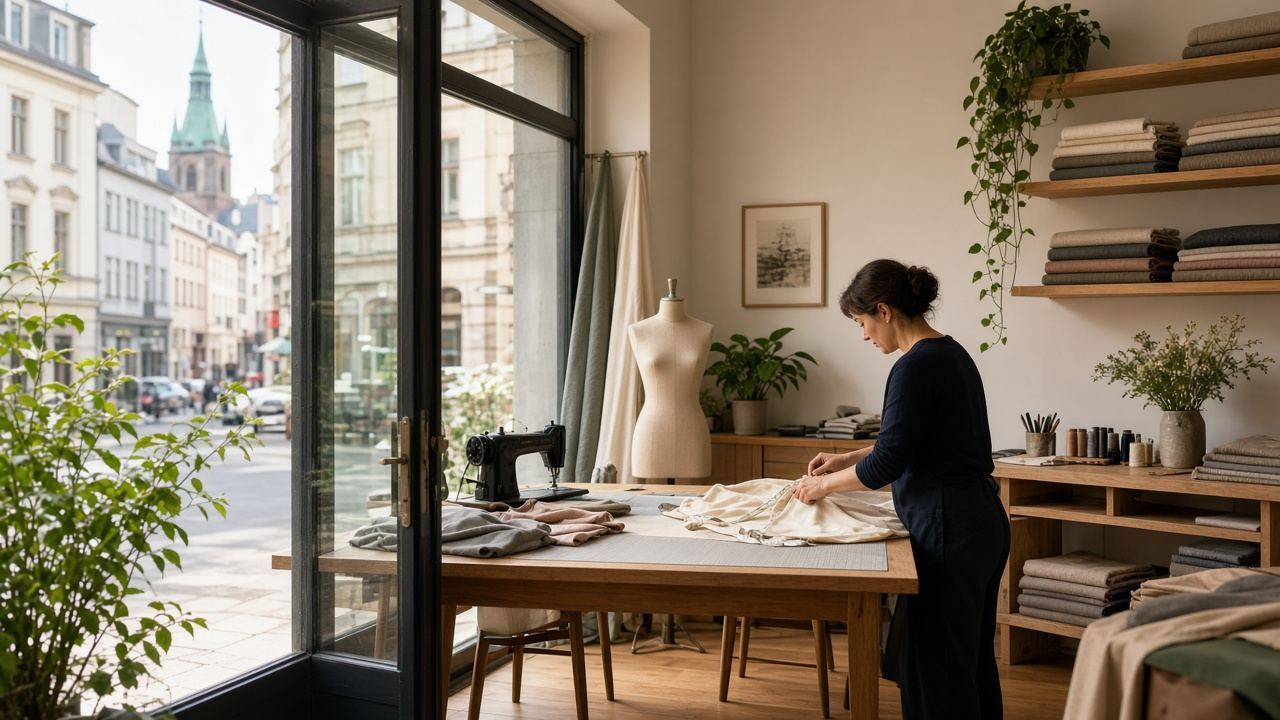 Custom clothing / dressmaking / made-to-measure sewing full-bleed at Servirigia Atelier